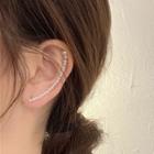 Faux Pearl Ear Cuff 1 Pc - Right Side - White - One Size