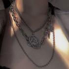 Alloy Rhinestone Layered Necklace As Shown In Figure - One Size