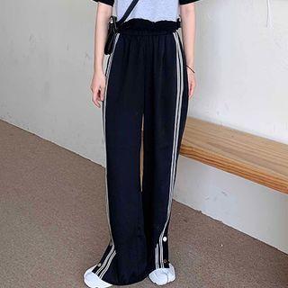 Striped Sweatpants Sweatpants - Black - One Size