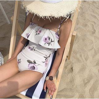 Couple Matching Floral Swimsuit / Floral Swim Shorts