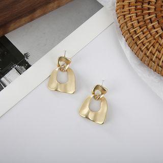 Cutout Earring 1 Pair - 925 Silver - Earrings - One Size