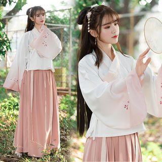 Embroidered Blouse / Maxi Skirt / Set