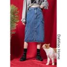 Denim Cargo Skirt