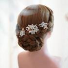 Set Of 3: Wedding Flower Hair Stick / Wedding Flower Hair Piece