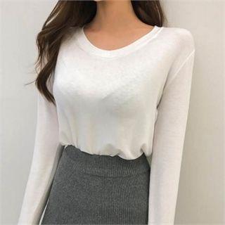 Set Of 2: V-neck Plain T-shirt