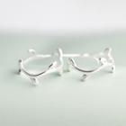 925 Sterling Silver Branches Earring 1 Pair - Silver - One Size