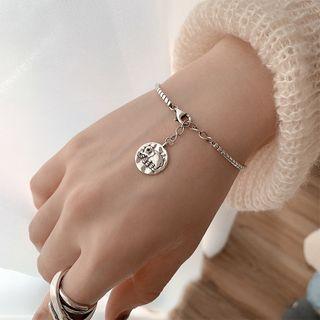 925 Sterling Silver Elephant Bracelet Silver - One Size