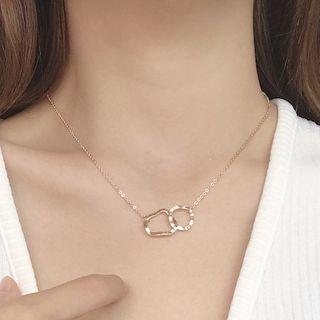 Asymmetric Hoop Necklace 1 Pc - 1750 - Necklace - One Size