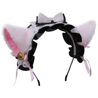 Cat Ear Lace Bow Headband