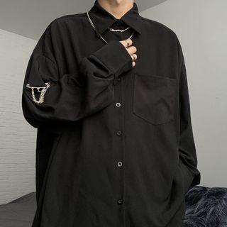Safety Pin-accent Shirt