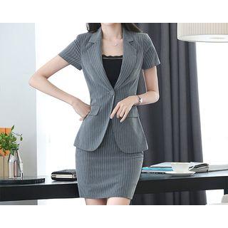 Short-sleeve Blazer / Pencil Skirt / Slim-fit Pants / Camisole