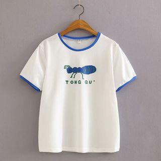 Ant Print Short-sleeve T-shirt