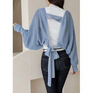 Dolman-sleeve Tie-back Bolero