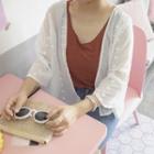 3/4 Sleeve Chiffon Coat