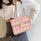 Argyle Chain Strap Hobo Bag