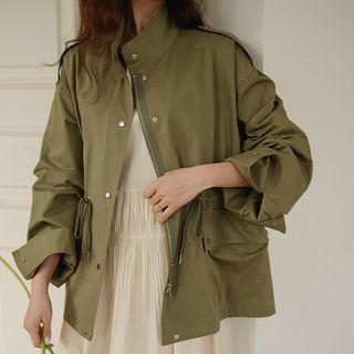 Epaulet Stand-collar Field Jacket