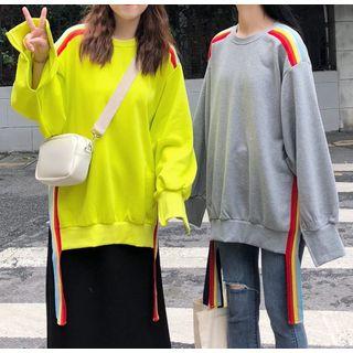 Rainbow Strap Loose Pullover