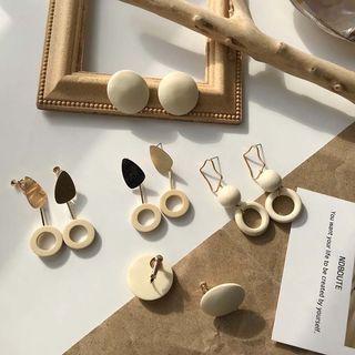 Wooden Hoop / Disc Earring (various Designs)