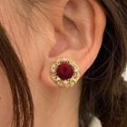 Retro Velvet Alloy Earring