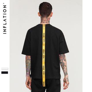 Oversized Tie-accent T-shirt