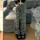 Camo Print Loose Fit Jeans