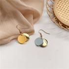 Non-matching Disc Dangle Earring 1 Pair - As Shown In Figure - One Size