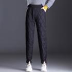 Quilted Straight Leg Pants