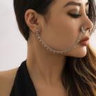Moon Nose Chain Alloy Earring