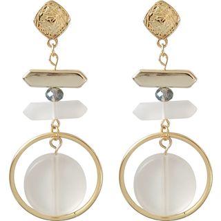 Geometric Hoop Dangle Earring