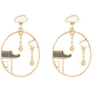 Cloud & Village Alloy Dangle Earring