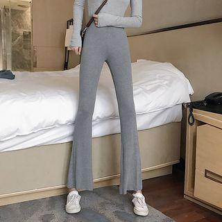 High-waist Bell-bottom Pants