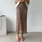 Pointelle Knit Skirt