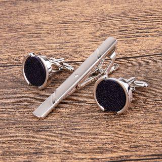 Set: Cufflinks +tie Clip