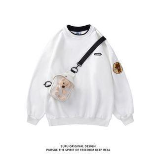 Bear Embroidered Sweatshirt / Crossbody Bag (various Designs)