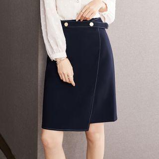 High Waist Wrap Skirt