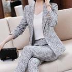 Set: Melange Blazer + Dress Pants