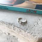 925 Sterling Silver Hold Hands Open Ring K596 - Open Ring - Silver - One Size