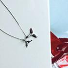 925 Sterling Silver Dolphin Tails Necklace Silver - One Size