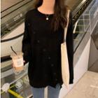 Buttoned Oversize Sweater