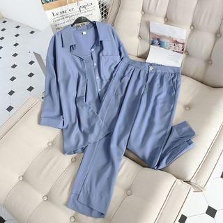 Set: Shirt + Spaghetti Strap Top + Pants