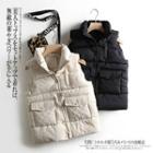 Pocket Detail Padded Vest