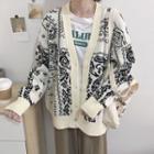Abstract Pattern Cardigan
