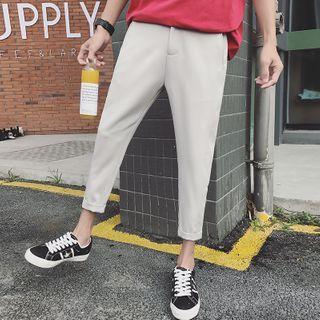 High-waist Slim Fit Cropped Pants