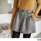 Dot Print A-line Shorts