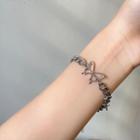 Butterfly Stainless Steel Bracelet 1 Pc - Silver - One Size