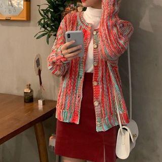 Melange Cardigan / Pencil Skirt