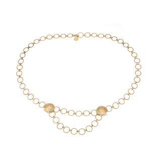 Alloy Shell & Hoop Waist Chain