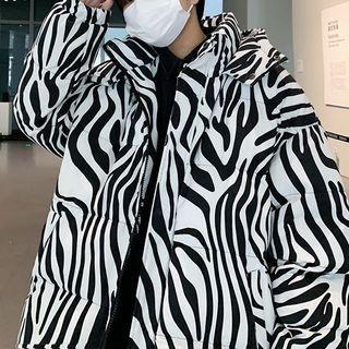 Zebra Pattern Padding Jacket