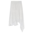 Asymmetrical A-line Skirt White - One Size