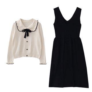 Collared Sweater / Midi Jumper Dress / Set